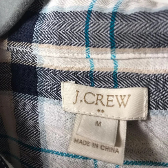 J Crew Soft Plaid Flannel Button Down Top Women’s‎ Medium Lumberjack Gorpcore M - Picture 8 of 8
